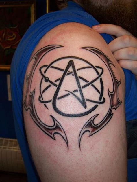 awesome atheism tattoo        symbol