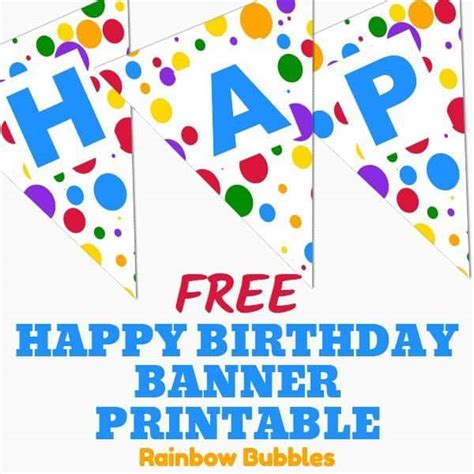 happy birthday banner printable  customize  print