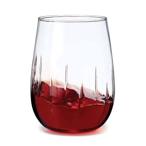 stemless aerating wine glasses set of 4 glassware stemless wine