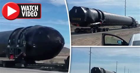 Giant ‘nuclear Weapon’ Spotted Being Transported Towards Area 51 In