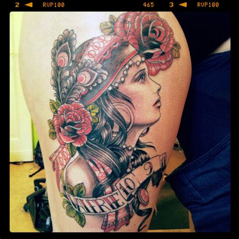 gypsy girl tattoo  mojoncio  deviantart