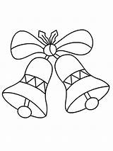 Coloring Bells Christmas Pages Printable Holiday Recommended sketch template