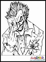 Joker Pages Batman Coloring Getcolorings sketch template