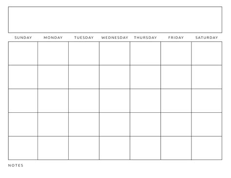 blank printable calendars  month fill  printable fillable