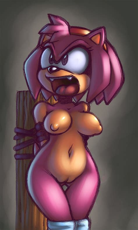 rule 34 amy rose angry anthro arms behind back arms tied beige skin bondage bound color