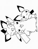 Coloring Raichu Pages Alolan Pikachu Pichu Pokemon sketch template