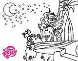 Pony Luna Little Princess Coloring Colorear sketch template