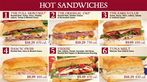 earl  sandwich menu boards  behance