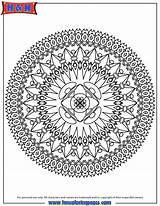 Coloring Pages Difficult Mandala Hard Really Designs Mandalas Pattern Cute Popular sketch template