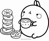 Molang Donuts Millimages sketch template