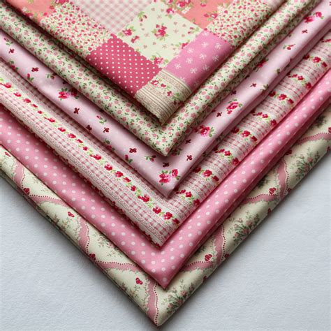 fat quarters vintage pink bundle overdale fabrics