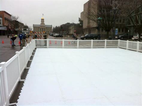 portable synthetic ice skating rink rental  iowa il mo wi
