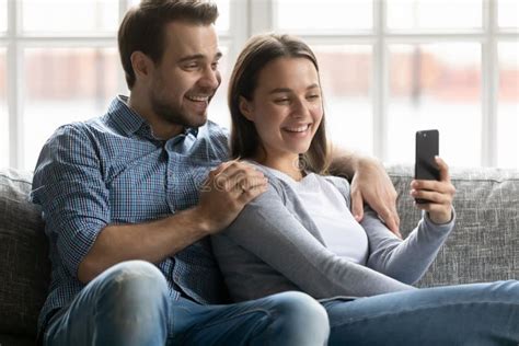 Mad Millennial Husband And Wife Arguing At Home Stock Image Image Of