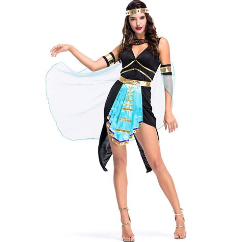halloween ancient egyptian cleopatra outfit costume sexy queen goddess