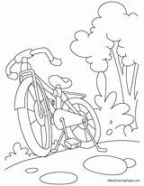 Coloring Pages Mountain Bike Bicycle Kids Biking Bmx Color Popular Library Choose Board sketch template