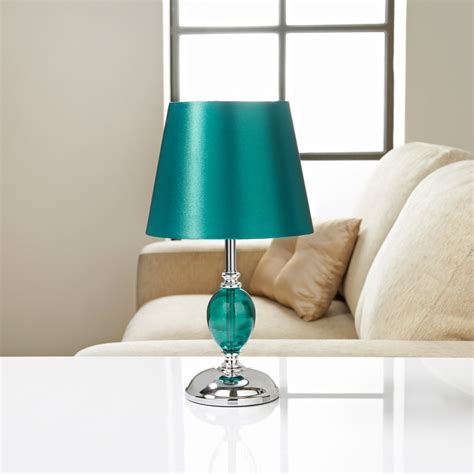 Sofia Glass Ball Table Lamp Teal Lighting Bandm