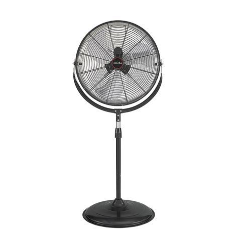 pedestal fan adjustable  speed standing fan floor shop garage black ebay