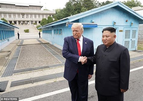 trump takes historic walk from the dmz into north korean territory