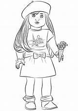 Coloring American Girl Grace Doll Pages Printable Girls Thomas Julie Dolls Kids Print Colouring Sheets Printables Supercoloring Puzzle Drawing Disney sketch template