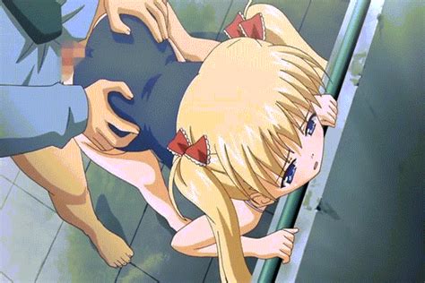 Rule 34 Airi Akizuki Animated Black Hair Blonde Hair Blue Eyes Blush