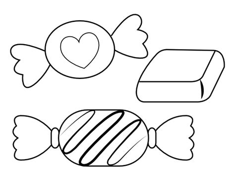 printable candy coloring pages