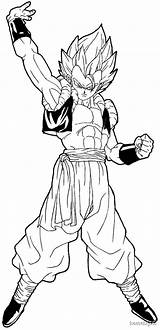 Gogeta Dragon Ball Coloring Goku Super Pages Saiyan Drawing Dbz Draw Easy Sketch Gt Tutorial Broly Steps Clipart Coloriage Color sketch template