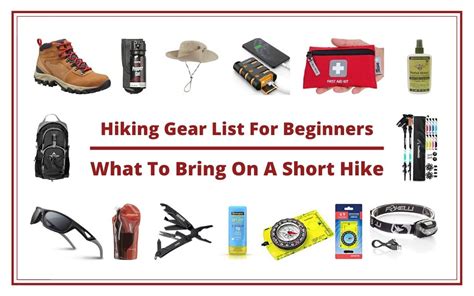hiking gear list  beginners   bring   short hike buddy