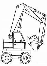 Coloring Pages Kids Excavator Truck Printable Shovel Print Color Colouring Backhoe Construction Bagger Material Boys Oncoloring Choose Board Visit Embroidery sketch template