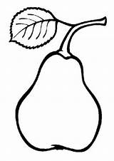 Coloring Pages Pears Pear Kids sketch template