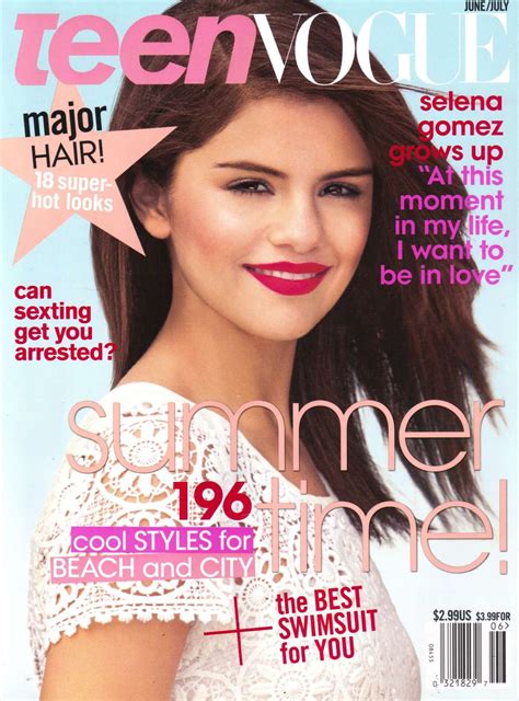 selena magazines and scans teen vogue june july 2011