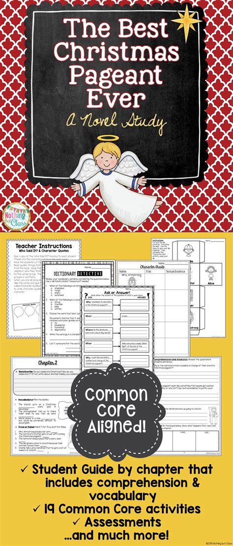 christmas pageant  worksheets