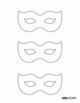 Masquerade Maschere Carnevale Colorare Masks Carnaval Asilo Blogmamma Antifaz Juf Templates sketch template