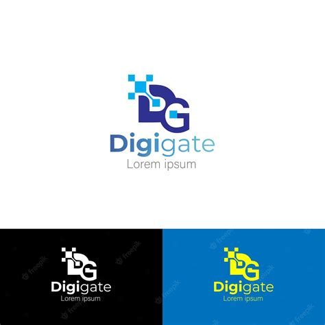premium vector digital tech center logo design template