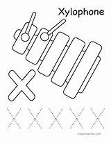 Preschool Xylophone Cleverlearner Tracing sketch template