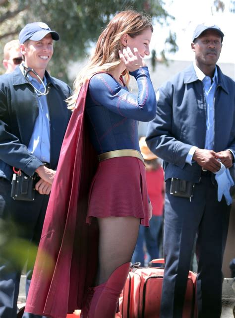 Melissa Benoist On The Set Of Supergirl In Los Angeles 08