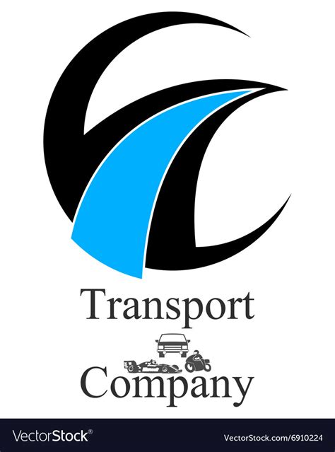 transportation company logo royalty  vector image