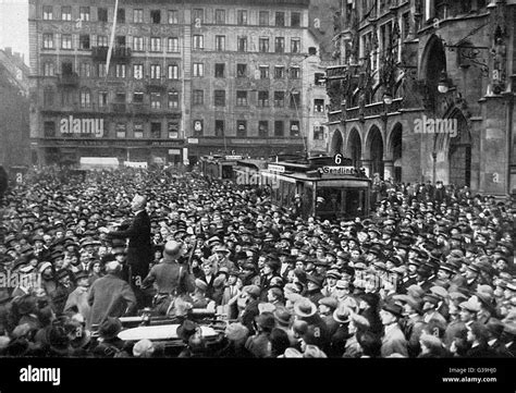 revolutionary gathering  munich   hitler putsch  beer