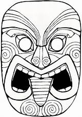 Maori Colouring Printable sketch template