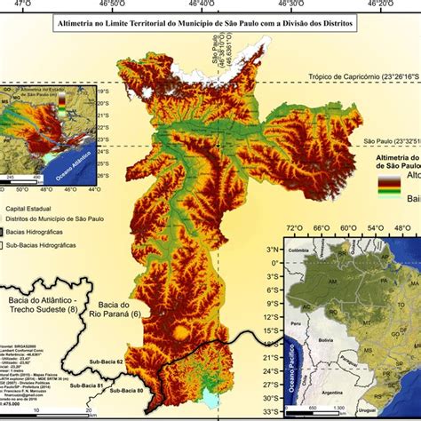 pdf altimetria do município de são paulo sp mapa em