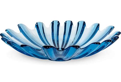 Blue Decorative Glass Bowl I Want This On My Coffee Table Glass