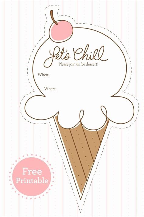 ice cream social flyer template    ice cream party printable
