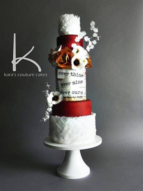 edible wafer paper wedding cake by kara s couture cakes ever thine