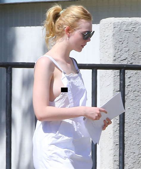 Elle Fanning Ginger Tresses Overshone By Serious Case Of