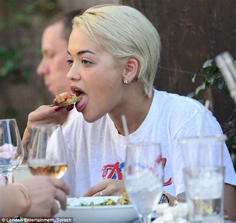 rita ora checks out photos of zendaya on her phone daily mail online