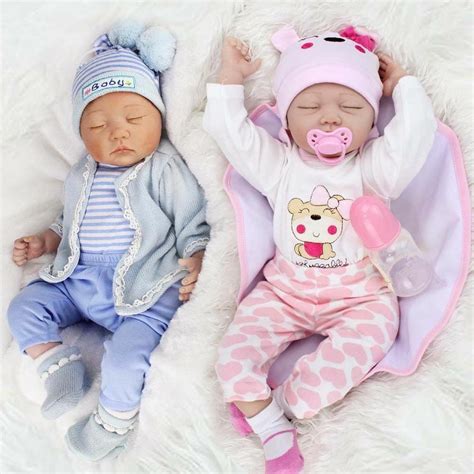 reborn twins boy girl baby dolls newborn babies vinyl silicone