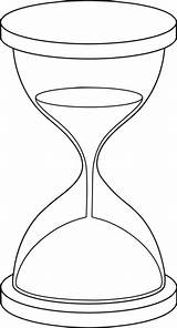 Hourglass Drawing Clip Line Clock Tattoo Sand Coloring Drawings Pages Ampulheta Hour Sanduhr Broken Para Colorir Template Outline Glass Clipart sketch template