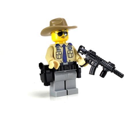 texas highway patrol police officer sku battle brick custom