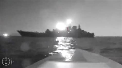 ukrainian drone disables russian warship  russias novorossiysk port india today