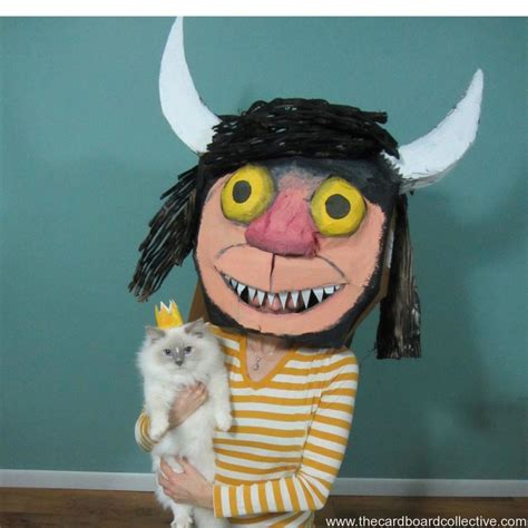 where the wild things are cardboard mask by tara middleton
