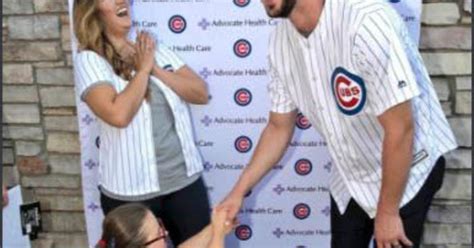 watch chicago cubs kris bryant says yes to marriage proposal from